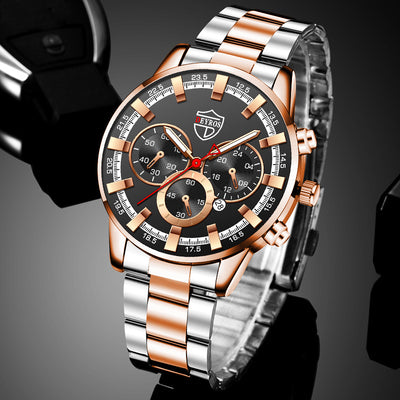 Reloj de Cuarzo Luminoso para Hombre - Elegancia Empresarial - Image 22