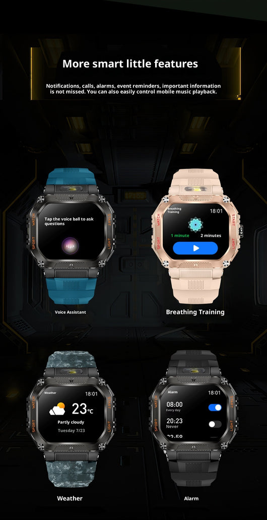 Reloj Inteligente con Llamadas Bluetooth, Monitor de Frecuencia Cardíaca y Sueño - Image 10