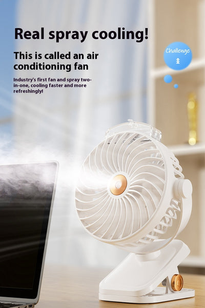 Ventilador Portátil USB con Clip y Función de Spray - Image 9