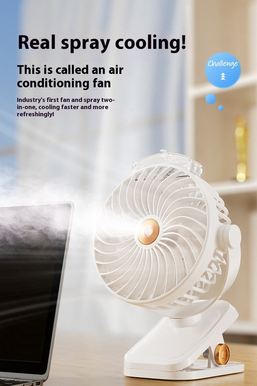 Ventilador Portátil USB con Clip y Función de Spray - Image 9