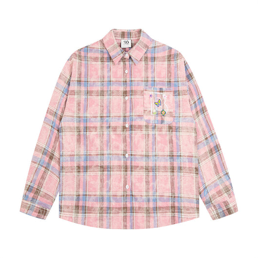 Camisa a Cuadros de Manga Larga Unisex - Image 20