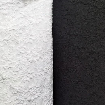 Tela para Vestidos Femeninos con Textura Relieve Floral 3D y Efecto Burbuja - Image 4