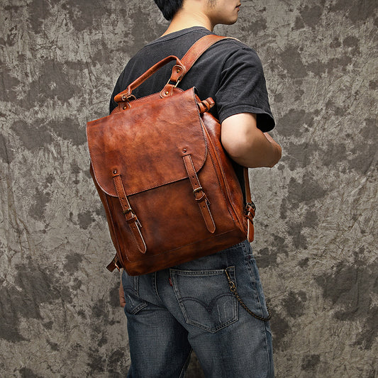 Mochila de Cuero para Hombre - Estilo Ejecutivo y Casual