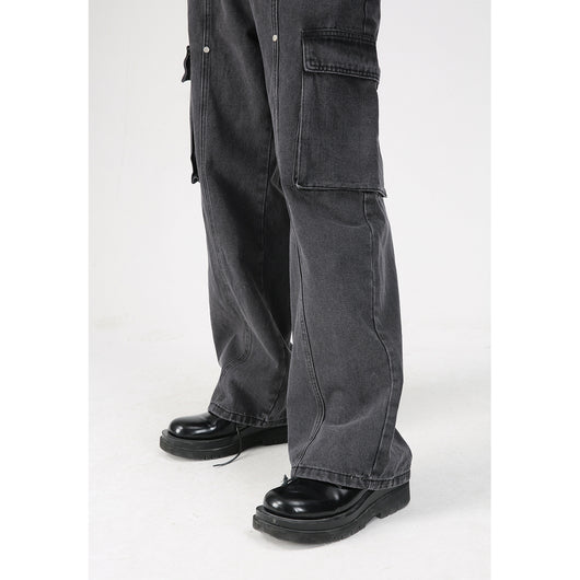 Pantalones Vaqueros Holgados Vintage Hip-hop para Hombre - Image 4