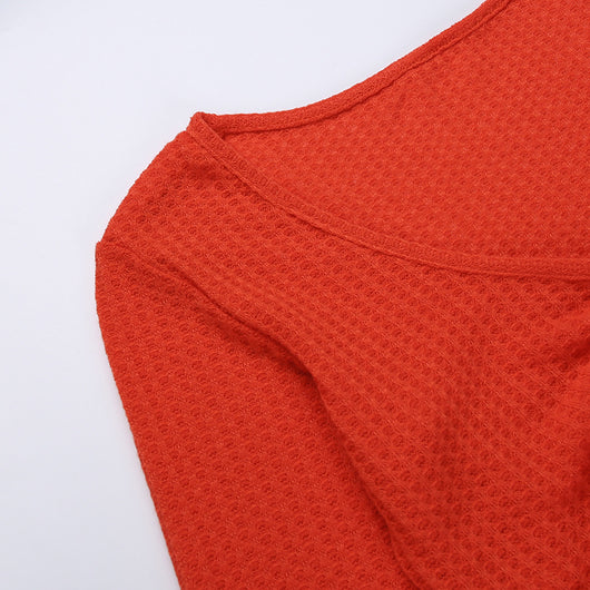 Traje Falda Ajustado con Cordón y Escote en V - Image 10