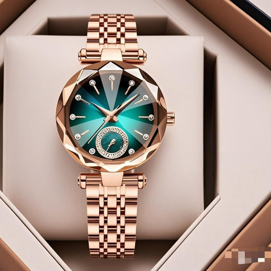 Reloj de Cuarzo Elegante para Mujer con Detalles de Diamante - Image 4