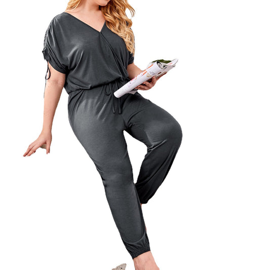 Jumpsuit Cómodo de Manga Corta para Casa - Image 2