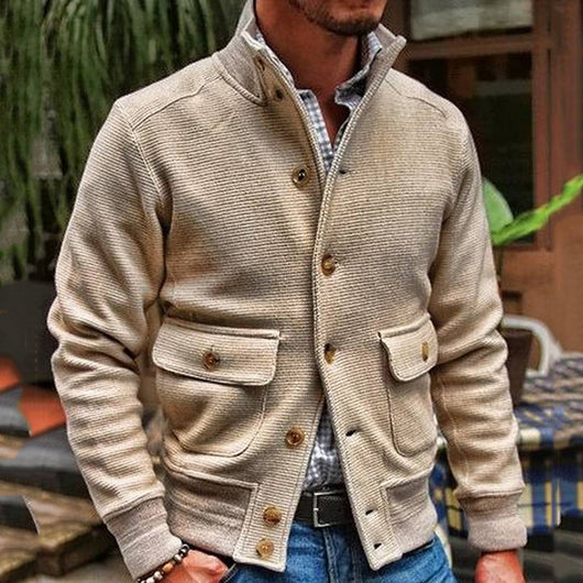 Blusa Casual de Cuello Mao Liso - Image 10