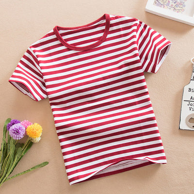 Camiseta Infantil de Algodón con Rayas - Image 6