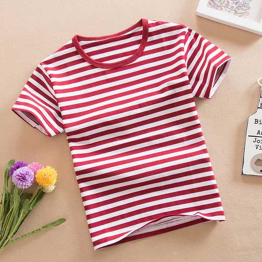 Camiseta Infantil de Algodón con Rayas - Image 6