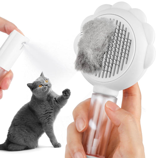 Cepillo Deslanador para Gatos con Botón de Liberación - Peine Masajeador Autolimpiable - Image 3