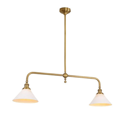 Lámpara Colgante Lineal de Cobre Estilo Retro para Isla de Cocina - Image 10