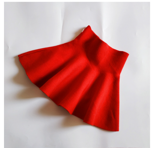 Falda Corta Tejida con Drapeado Elegante - Image 10