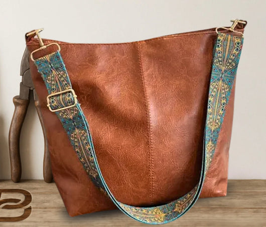 Bolso Mensajero Retro de Gran Capacidad con Correa Ancha - Image 9