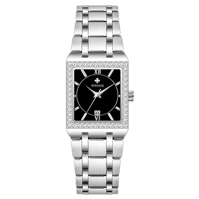 Reloj Mujer Acero Inoxidable Resistente al Agua con Cristal Diamante - Image 11
