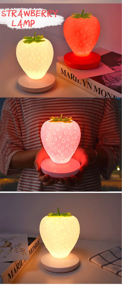 Luz Nocturna Fresa con Carga USB - Image 11