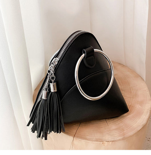 Bolso de Mano Texturizado con Borla para Mujer - Image 8