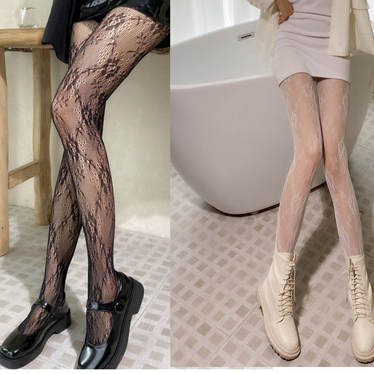 Medias de Encaje Blanco Japonesas con Moño - Image 14