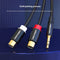 Cable de Audio 3.5mm con Conectores Giratorios Doble Lotus