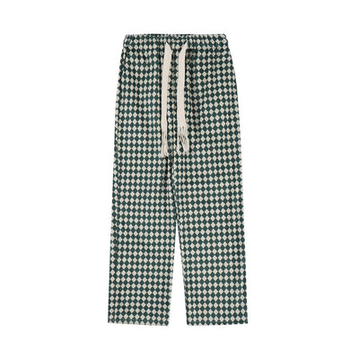 Pantalones Anchos de Cintura Elástica con Estampado Geométrico - Image 16