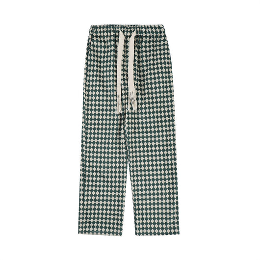 Pantalones Anchos de Cintura Elástica con Estampado Geométrico - Image 16