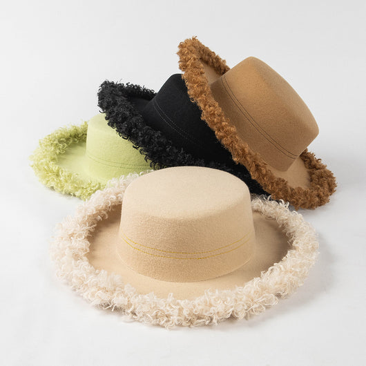 Sombrero de Lana Premium con Ala Rizada - Estilo Casual Invierno - Image 18