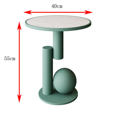 Mesa de Noche Minimalista de Hierro para Dormitorio - Image 5