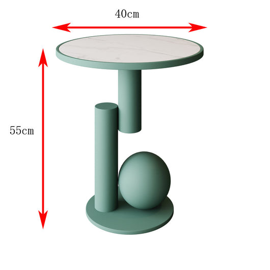 Mesa de Noche Minimalista de Hierro para Dormitorio - Image 5