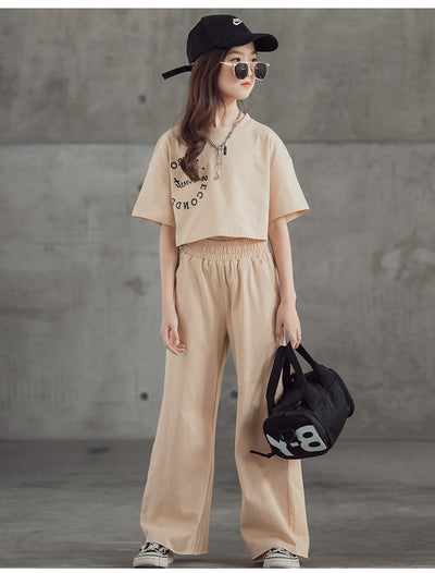 Conjunto Estampado: Camiseta Manga Corta + Pantalón Ancho Pierna Recta - Image 12