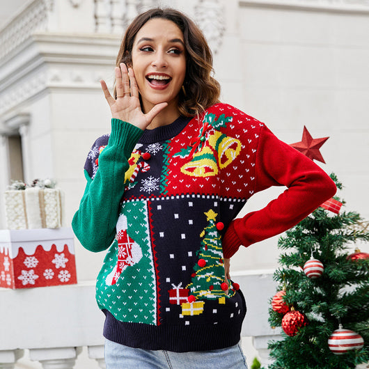 Suéter Navideño Mujer con Diseño de Copos de Nieve - Estilo Europeo - Image 3