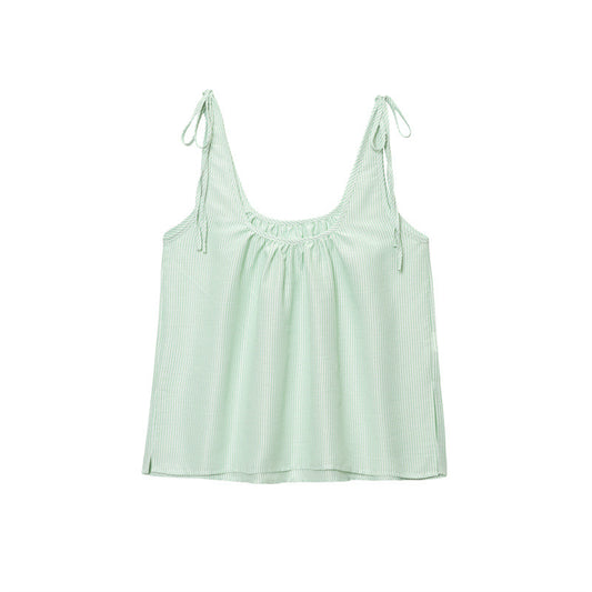Blusa Suelta con Tirantes y Lunares - Colección Verano