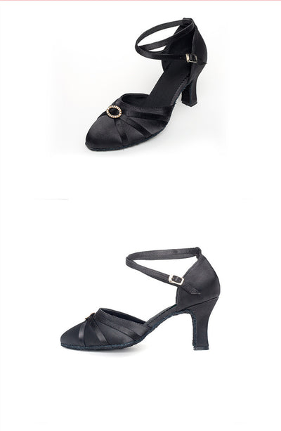 Zapatos de Baile con Tacón Brillante, Suela Suave y Transpirables - Image 3