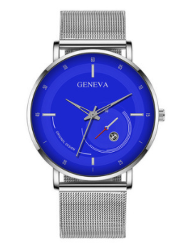 Reloj Inteligente Digital Empresarial con Correa de Malla y Calendario