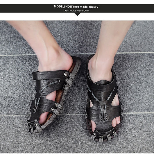 Sandalias Grandes para Hombre - Zapatos de Playa Transpirables Antideslizantes - Image 15