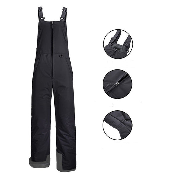 Pantalones de Esquí para Hombre Impermeables con Carga USB