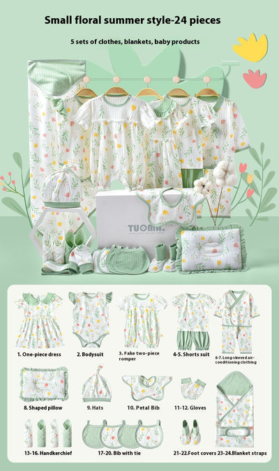 Conjunto de Ropa para Bebé Recién Nacido - Caja Regalo Verano Tela Ligera - Image 9
