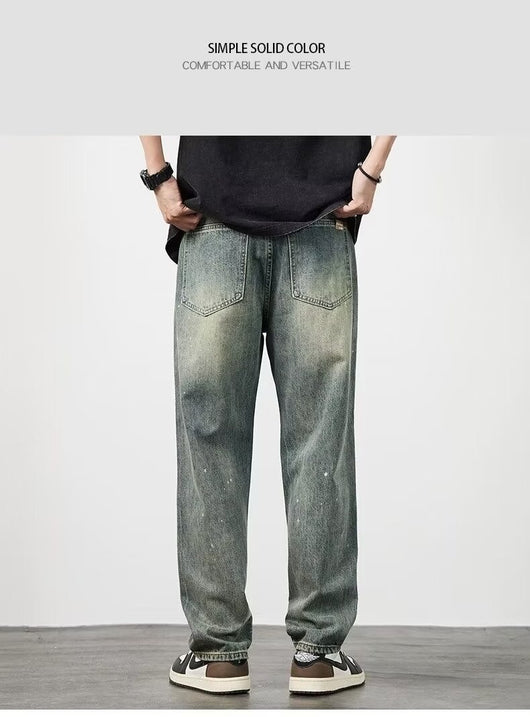 Pantalones Vaqueros Rotos Cintura Alta para Hombre Corte Recto - Image 17