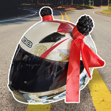 Accesorio Decorativo Trenza Sucia para Casco de Moto y Esquí