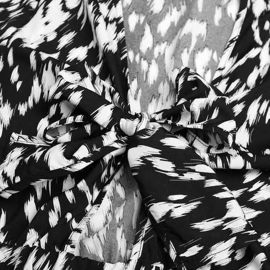 Jumpsuit Holgado con Escote V, Estampado y Detalles Recortados en Gasa - Image 15
