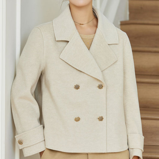 Abrigo Elegante Slim Doble Faz en Lana para Otoño e Invierno - Image 7