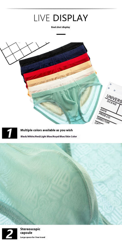 Calzoncillos Boxer Hombre Seda Hielo Diseño Jacquard Sexy - Image 17