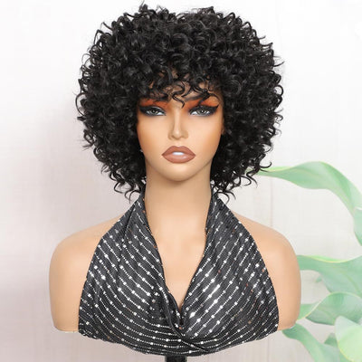 Peluca Sintética Ondulada para Mujer - Cobertura Completa de Cabello Rizado - Image 4