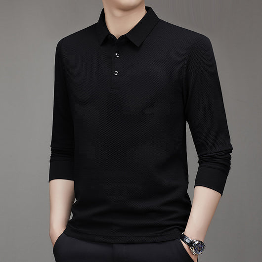 Camiseta Manga Larga Cuadros Panal Otoñal para Hombre - Image 9
