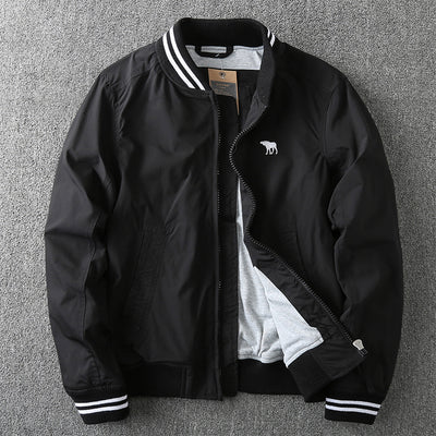 Chaqueta Bomber Cuello Alto Hombre Primavera Otoño - Image 15