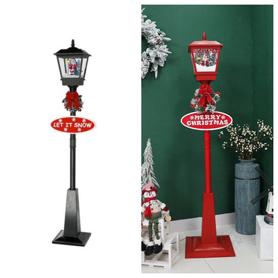 Decoración Navideña Iluminada: Papá Noel, Muñeco de Nieve y Árbol con Efecto Nieve - Image 15