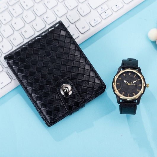 Set de Regalo Premium para Hombre: Reloj de Lujo, Bolso de Cuero y Billetera - Image 4
