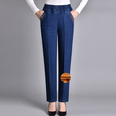 Pantalones Vaqueros Talle Alto Cintura Elástica Corte Recto - Image 7