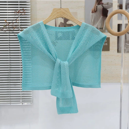 Chaleco Tejido Coordinado - Conjunto 3 Piezas Camisa y Falda - Image 13