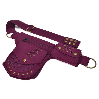 Bolsa Crossbody Retro con Remaches y Compartimentos Múltiples para Hombre y Mujer - Image 24