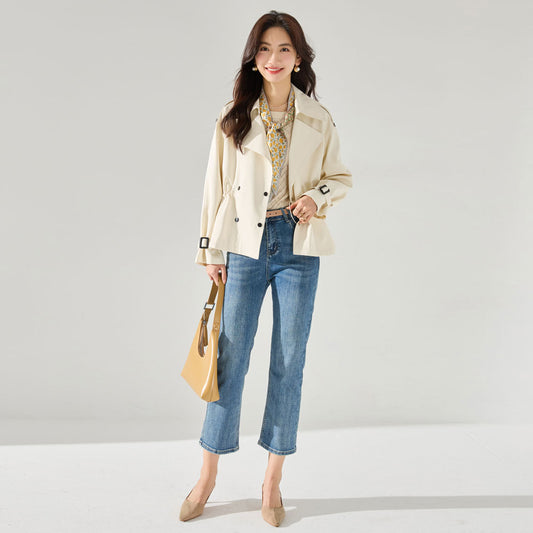 Gabardina Corta de Algodón Premium - Resistente a Arrugas - Image 2